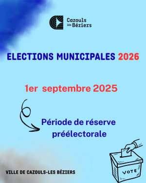 Communiqué : période de réserve préélectorale