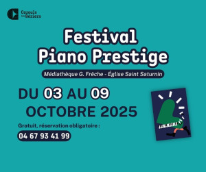 Le programme du Festival Piano Prestige