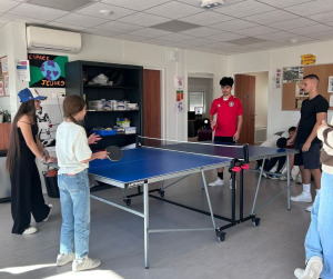Tournoi de ping pong à l'Espace Jeunes