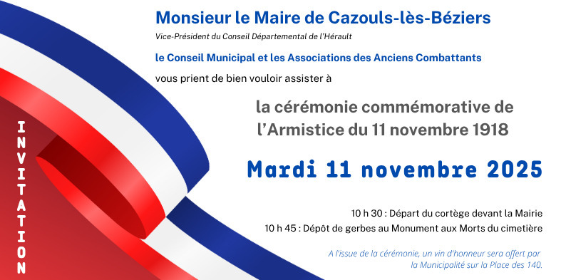 Cérémonie commémorative du 11 novembre