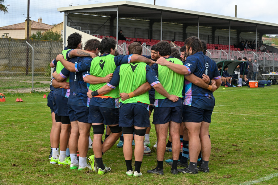 Entrainement de l'équipe de rugby de l'Uruguay à Cazouls