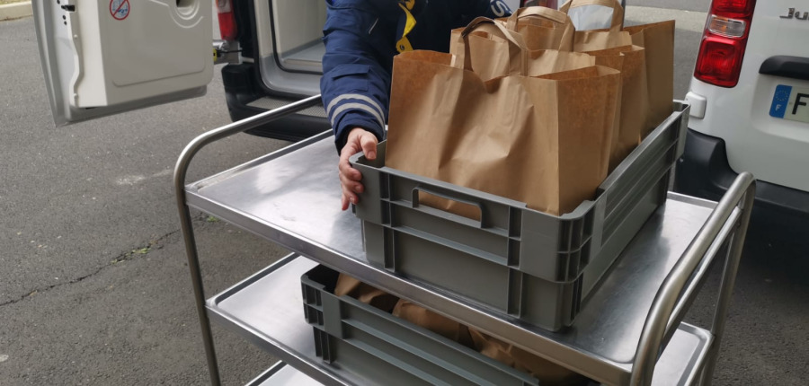 Première tournée de portage de repas à domicile