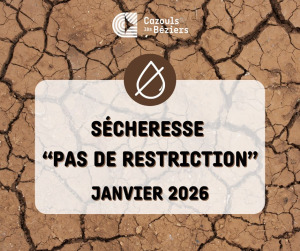 Sécheresse - pas de restrictions