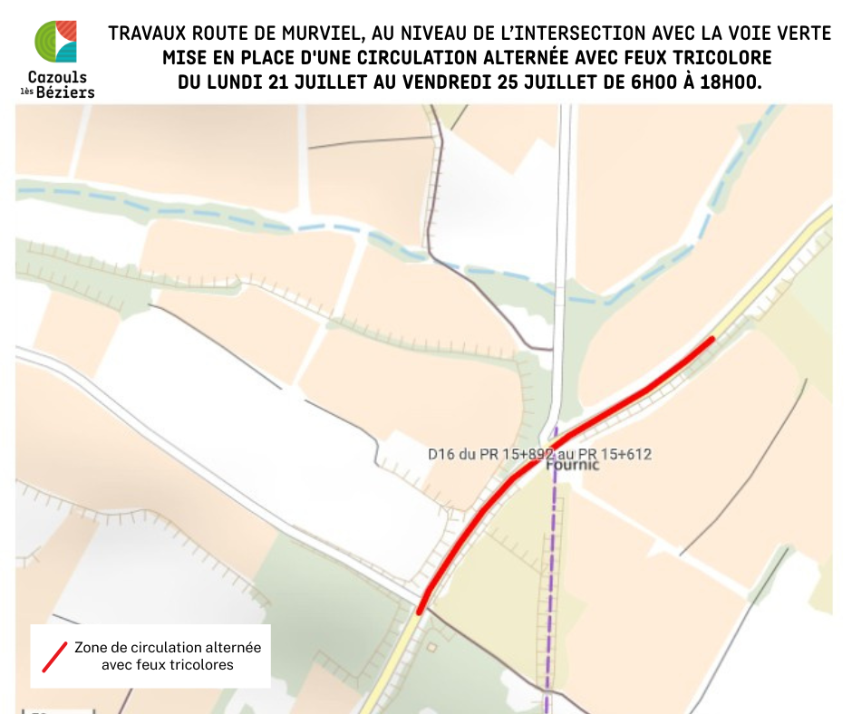 zone de circulation alternée avec feux tricolore