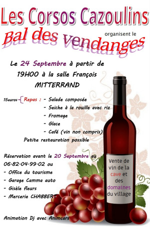 Bal des vendanges - Corsos Cazoulins