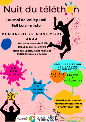 Téléthon - Tournoi Volley Ball / Nocturne