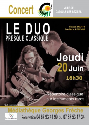 CONCERT - Le Duo presque classique