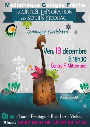 Spectacle "La curieuse exploration de soeurs kicouacs"